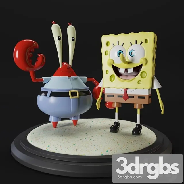 Toy Sponge Bob and Mr Krabs 3dsmax Download