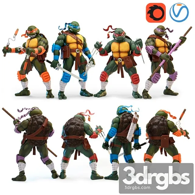 Toy Teenage Mutant Ninja Turtles Tmnt 3dsmax Download
