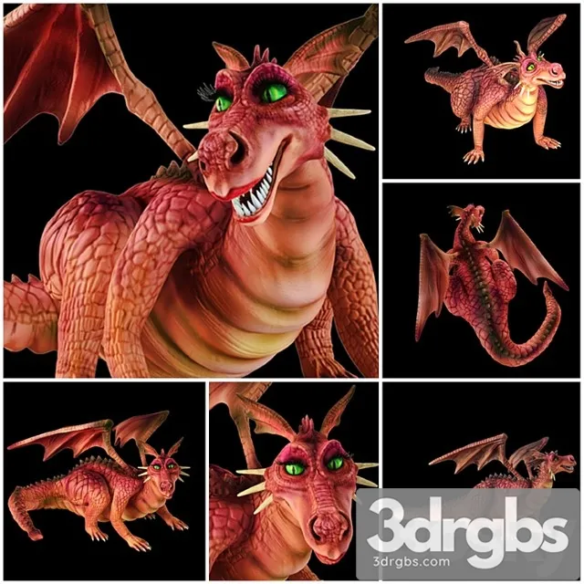 Toy The Dragon from The Cartoon Shrek 3dsmax Download