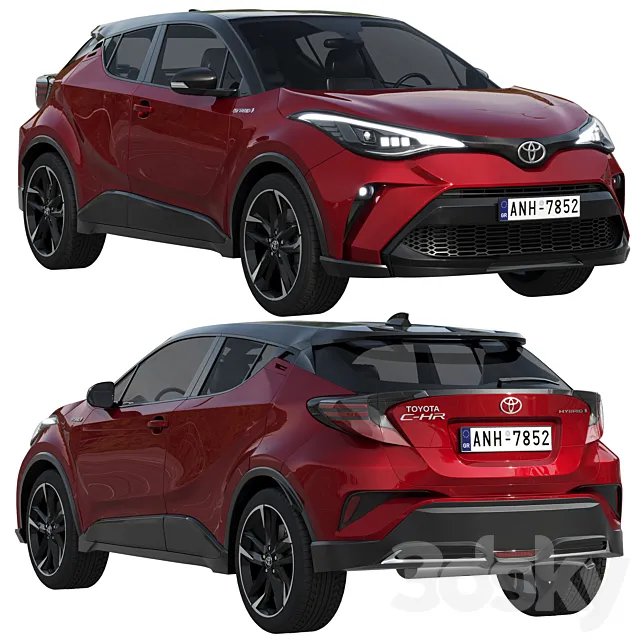 Toyota C-HR 2021 3ds Max