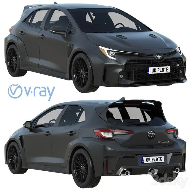 Toyota GR Corolla 2023 3dsMax Model