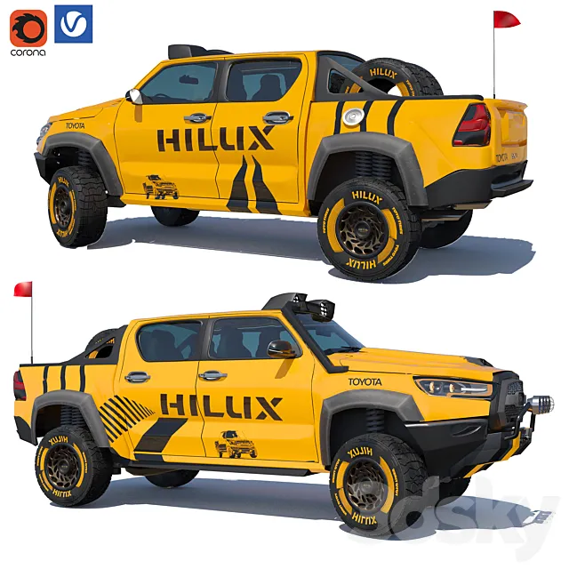 TOYOTA HILUX 3ds Max