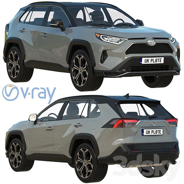 Toyota RAV4 Prime 2021 3DS Max Model