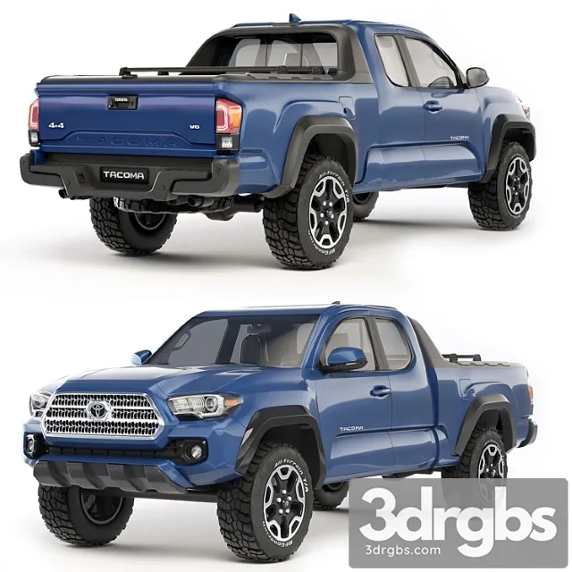 Toyota tacoma extended cab 2017 3dsmax Download
