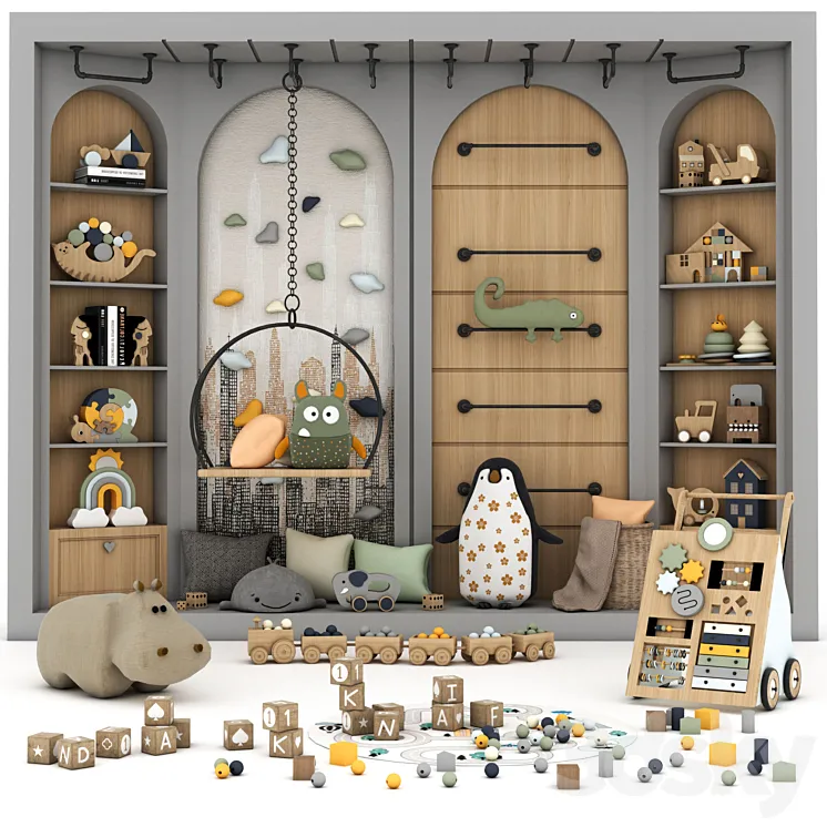 toys and furniture set 3DS Max