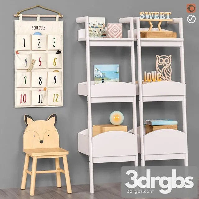 Toys and furniture set 52 3dsmax Download
