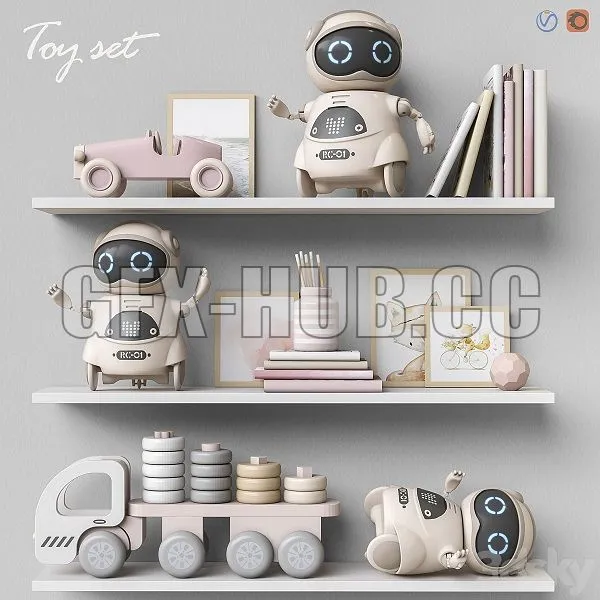 Toys and Furniture Set 61 3dsMax Model