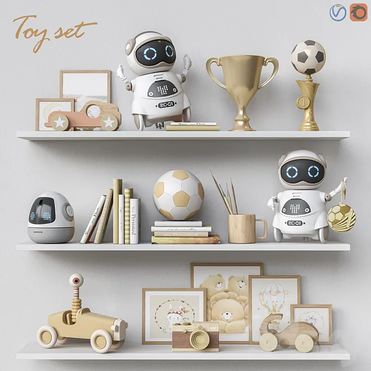 Toys and furniture set 62 3DS Max