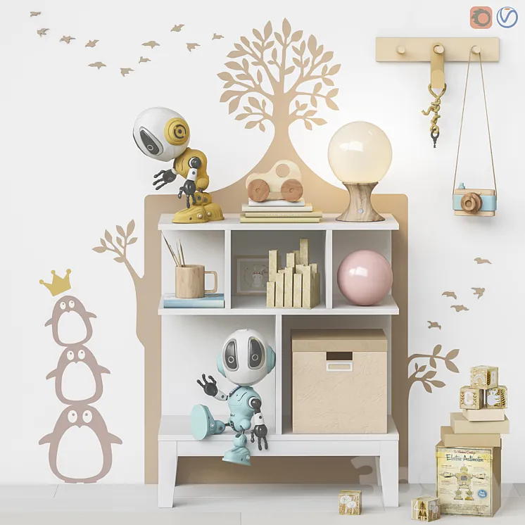 Toys and furniture set 70 (1 part) 3DS Max