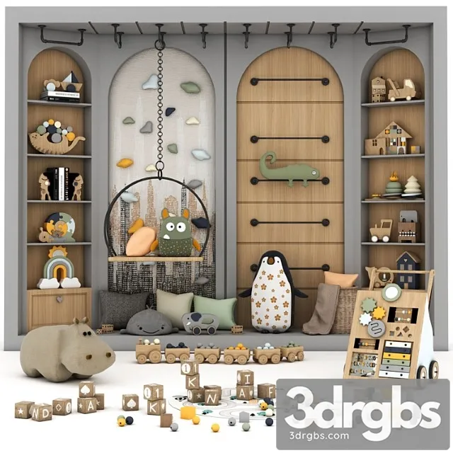 Toys and furniture set