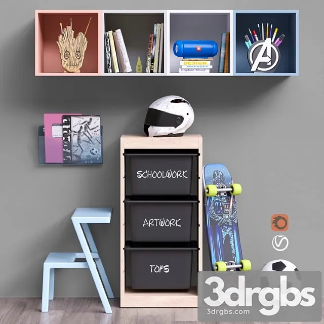 Toys Decor And Furniture For Childrens Room 49 3dsmax Download