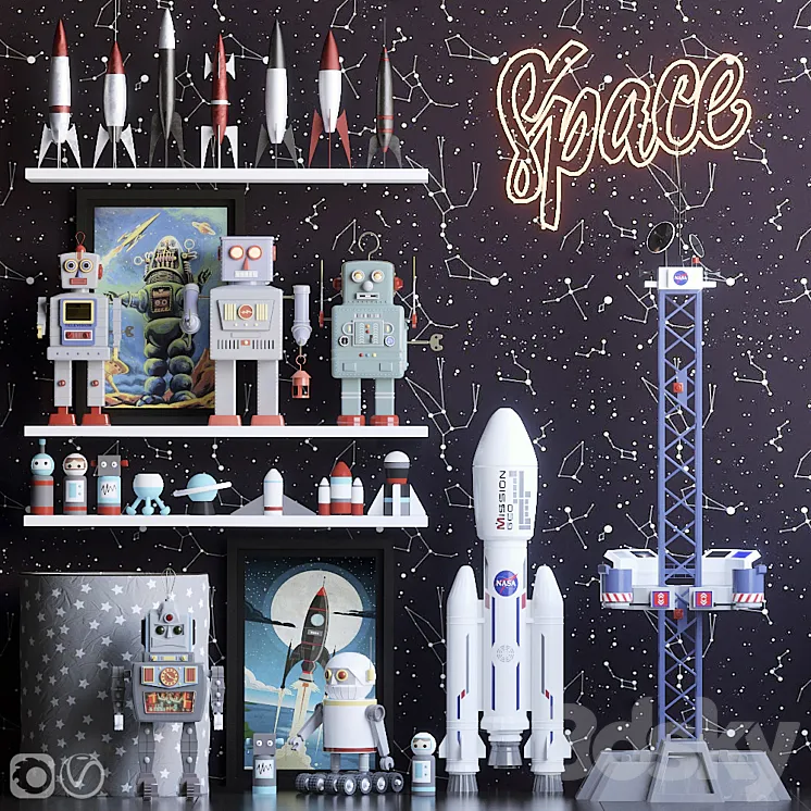 Toys Space 3DS Max