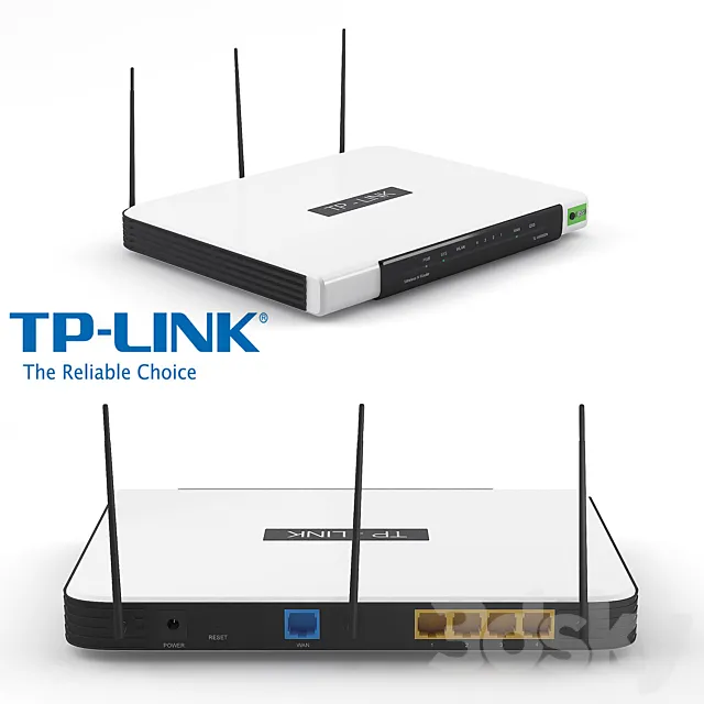 TP Link Wifi Router 3DS Max Model