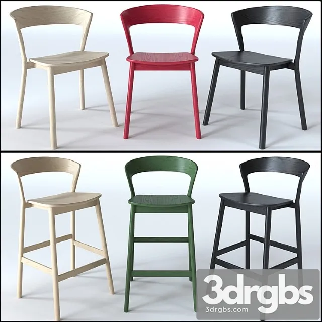 Traba Edith Cafe Chair And Bar Stool 3dsmax Download