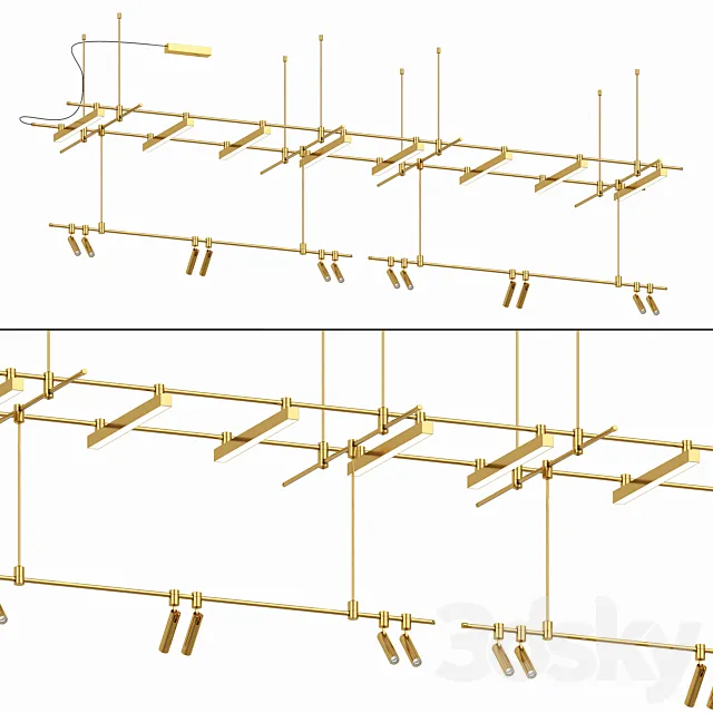 Track light Liberty spot T Liberty line Liberty glass V by Forstlight 3ds Max
