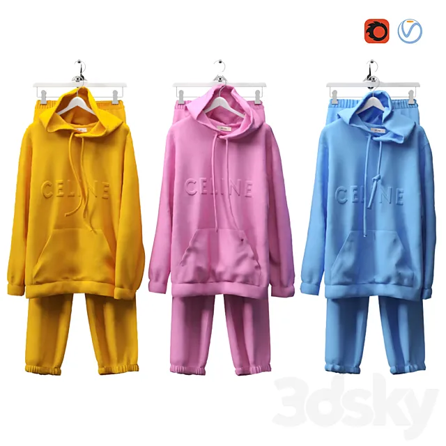 Tracksuits Set 3DS Max Model