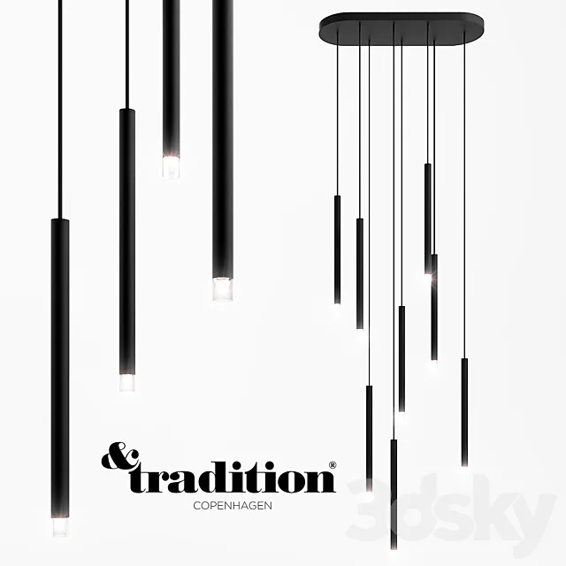 &Tradition Array Chandelier 3DSMax File
