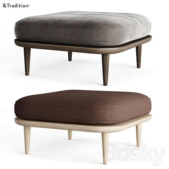 & Tradition – Fly SC09 Pouf Ottoman by Space Copenhagen 3dsMax Model