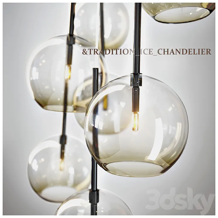 & TRADITION ICE CHANDELIER 3DS Max