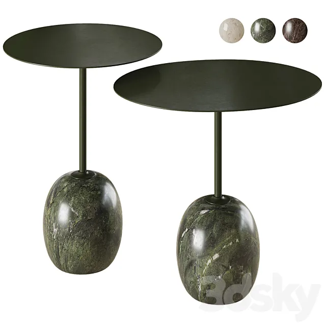 &Tradition Lato LN8 LN9 coffee table set 3ds Max