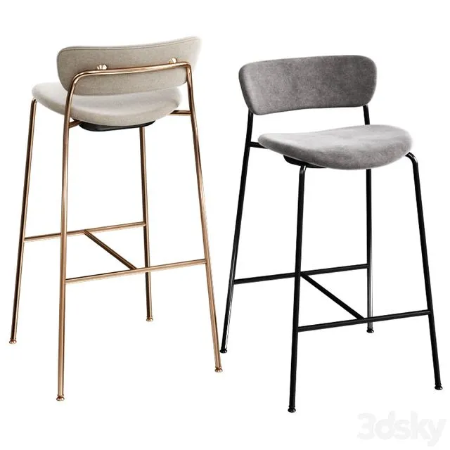 Tradition Pavilion Bar & Counter chairs 3dsMax Model