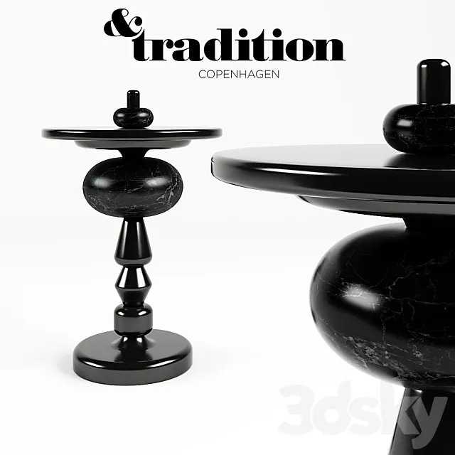 &Tradition Shuffle Table 3DS Max Model