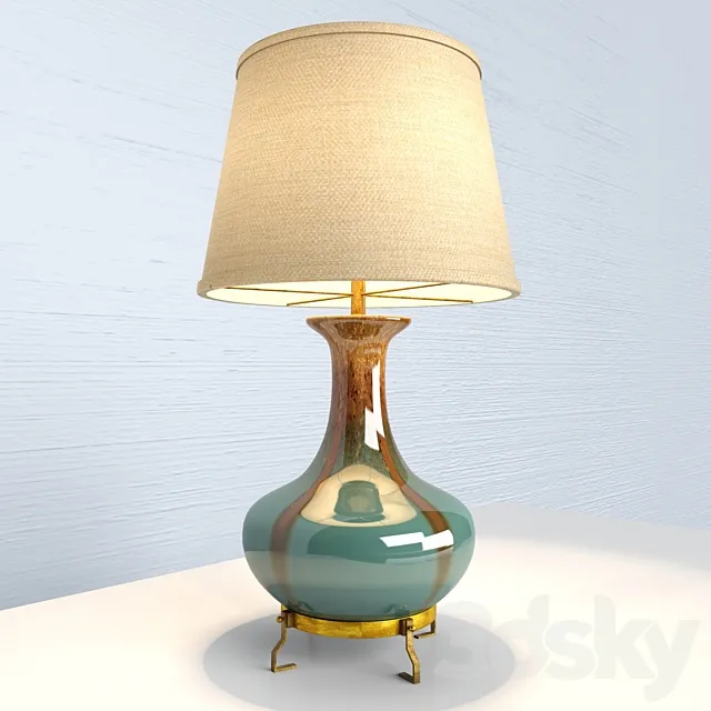 Traditional table lamp 3DS Max Model