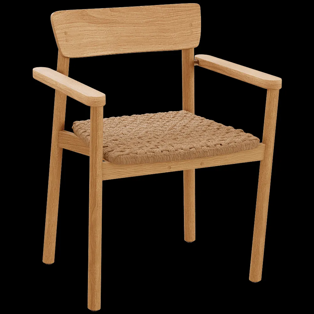 Traditional Teak – Dining chair Carmen  1 3ds Max