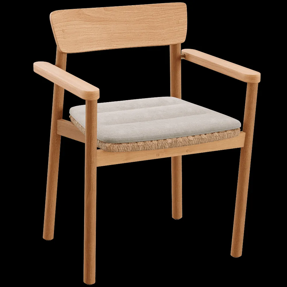 Traditional Teak – Dining chair Carmen 2 3ds Max