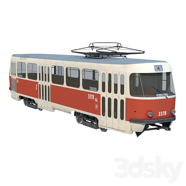 Tram Tatra T3 3ds Max