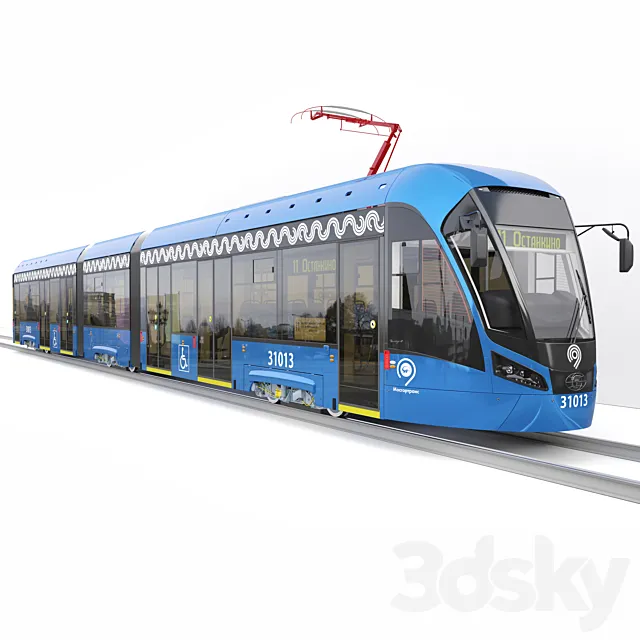 Tram “Vityaz-M” 3DS Max Model