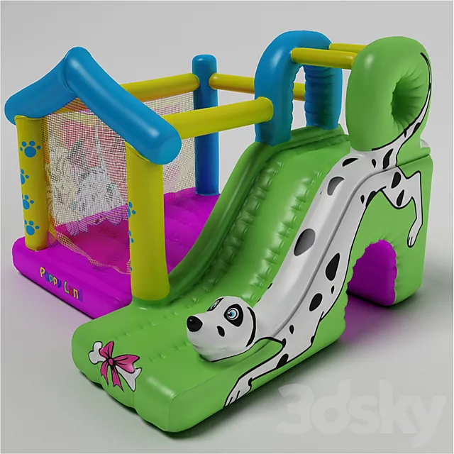 Trampoline Dalmatians 3DS Max Model