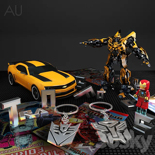 Transformers + Iron man 3DSMax File