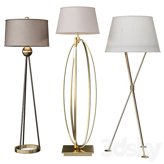 Transitional Style Floor Lamps 3ds Max