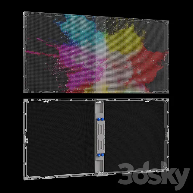 Transparent LED Screen 3dsMax Model