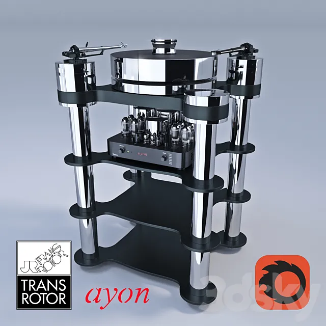 TRANSROTOR RONDINO NERO FMD & AYON AUDIO TRITON 3ds Max