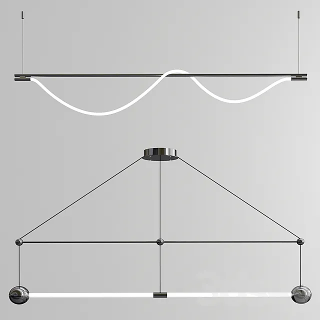 Trapeze & Surrey Chandelier 3DSMax File