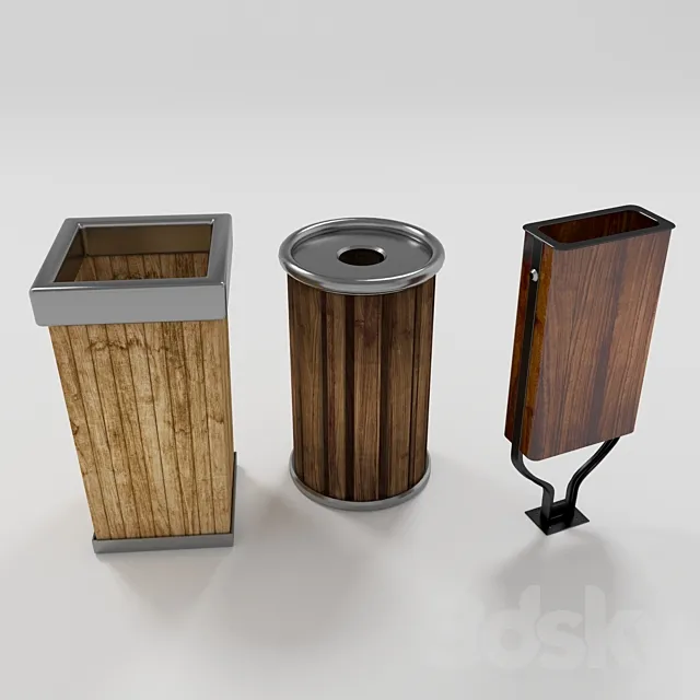 trash bin 3DS Max Model