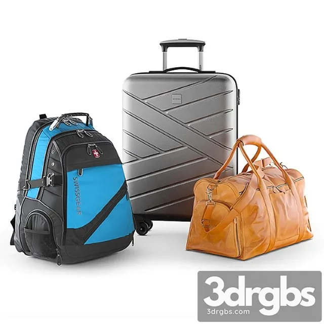 Travel bag set 3dsmax Download