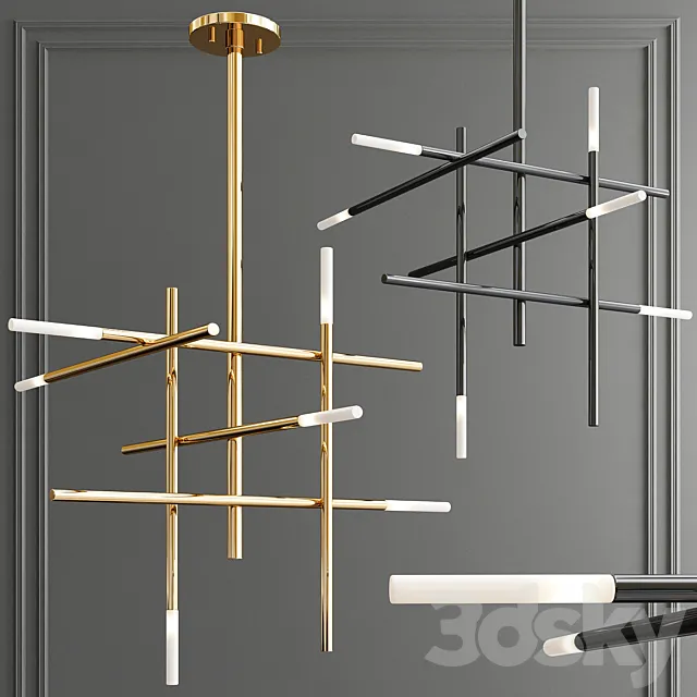 Traverse chandelier 3DS Max Model