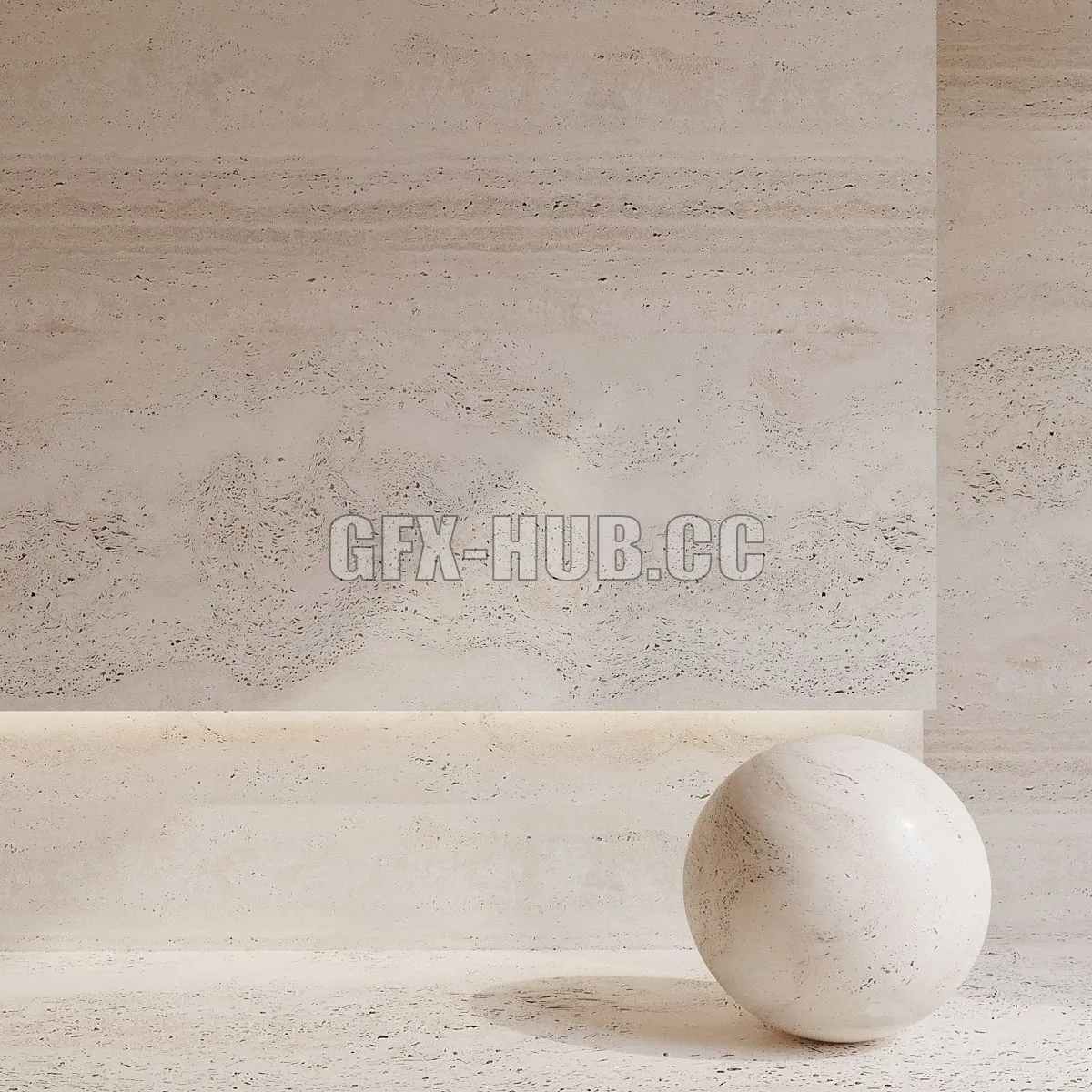 Travertine 3 3dsMax Model