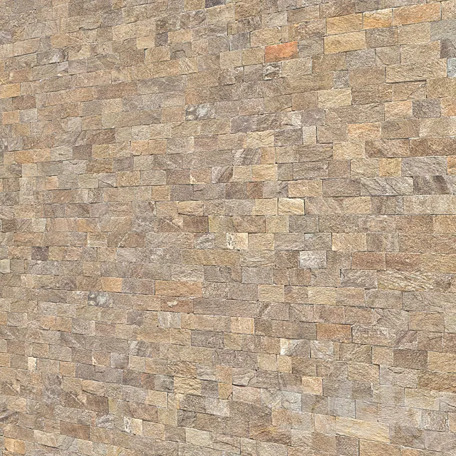 Travertine Stone brick mosaic Wall (outdoor-indoor) with 6K High Resolution Tileable Textures Corona & Vray 3ds Max