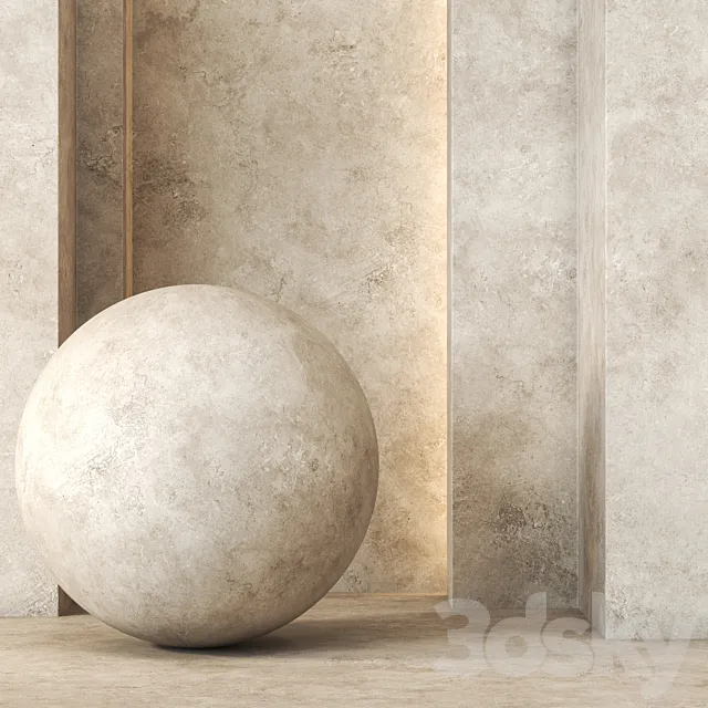 Travertine Texture 4K – Seamless 3DS Max Model