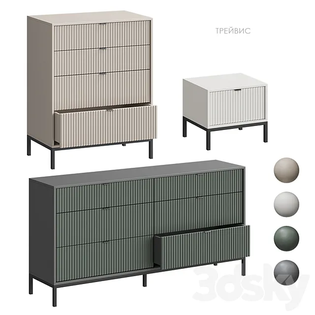 Travis chest of drawers Divan.ru 3DS Max Model