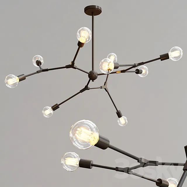 Trazos chandelier 3ds Max