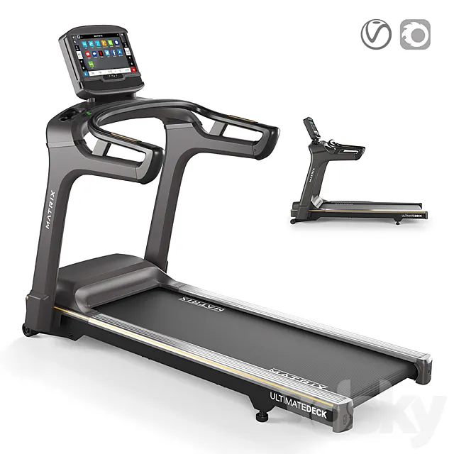 Treadmill Matrix T75 XIR 3DS Max Model