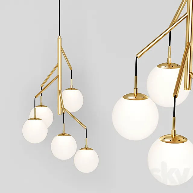 Tree chandelier 3ds Max