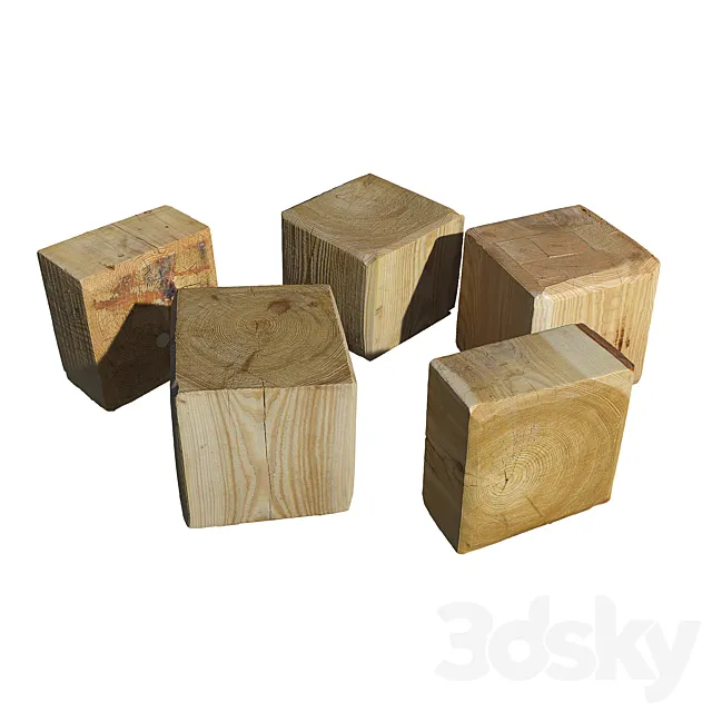 Tree Stumps_Decorative hemp 3DS Max Model