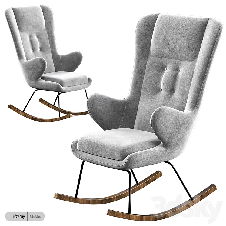 Tresser Rocking Chair 3DS Max Model