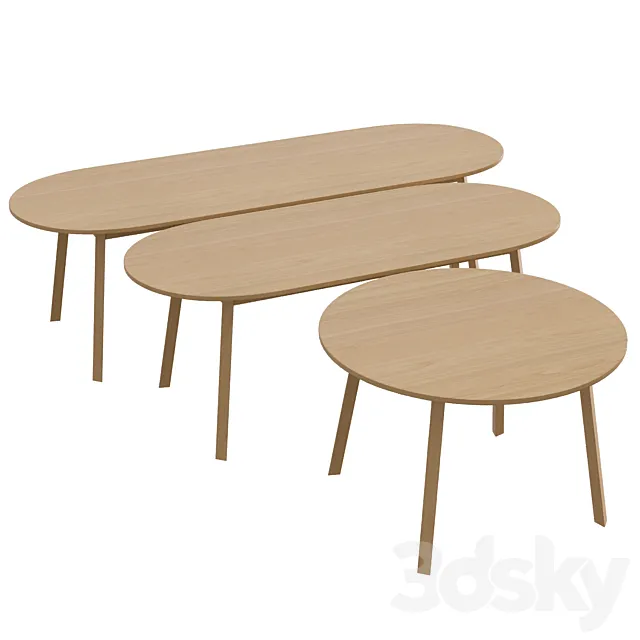 Triangle Leg Table 3ds Max